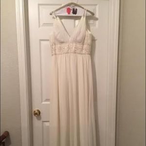 Ivory formal gown